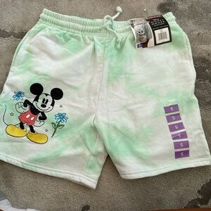 Disney Mickey Mouse Mint and White Shorts